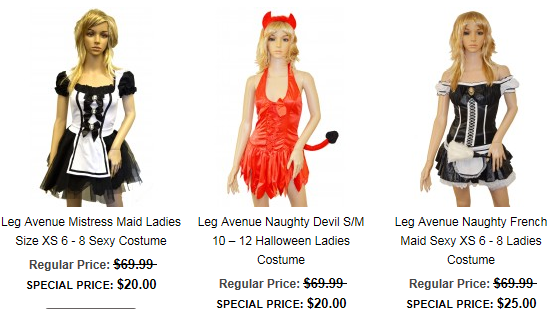 clearance halloween costumes