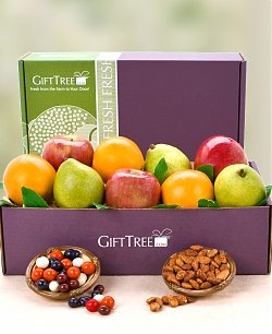 Premium Fruit & Snacks Sampler Mothers Day Gifts Baskers